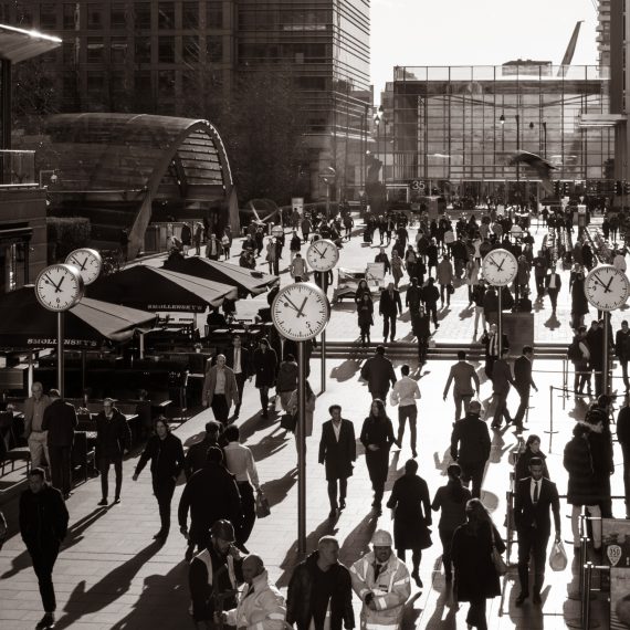 District de la finance à Londres.