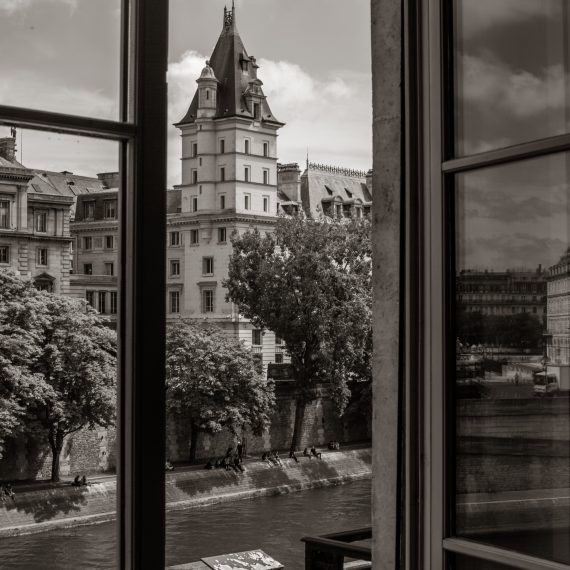 photo de la vue sur la seine.