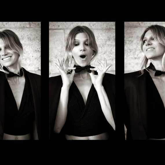 photo femme mode noir et blanc